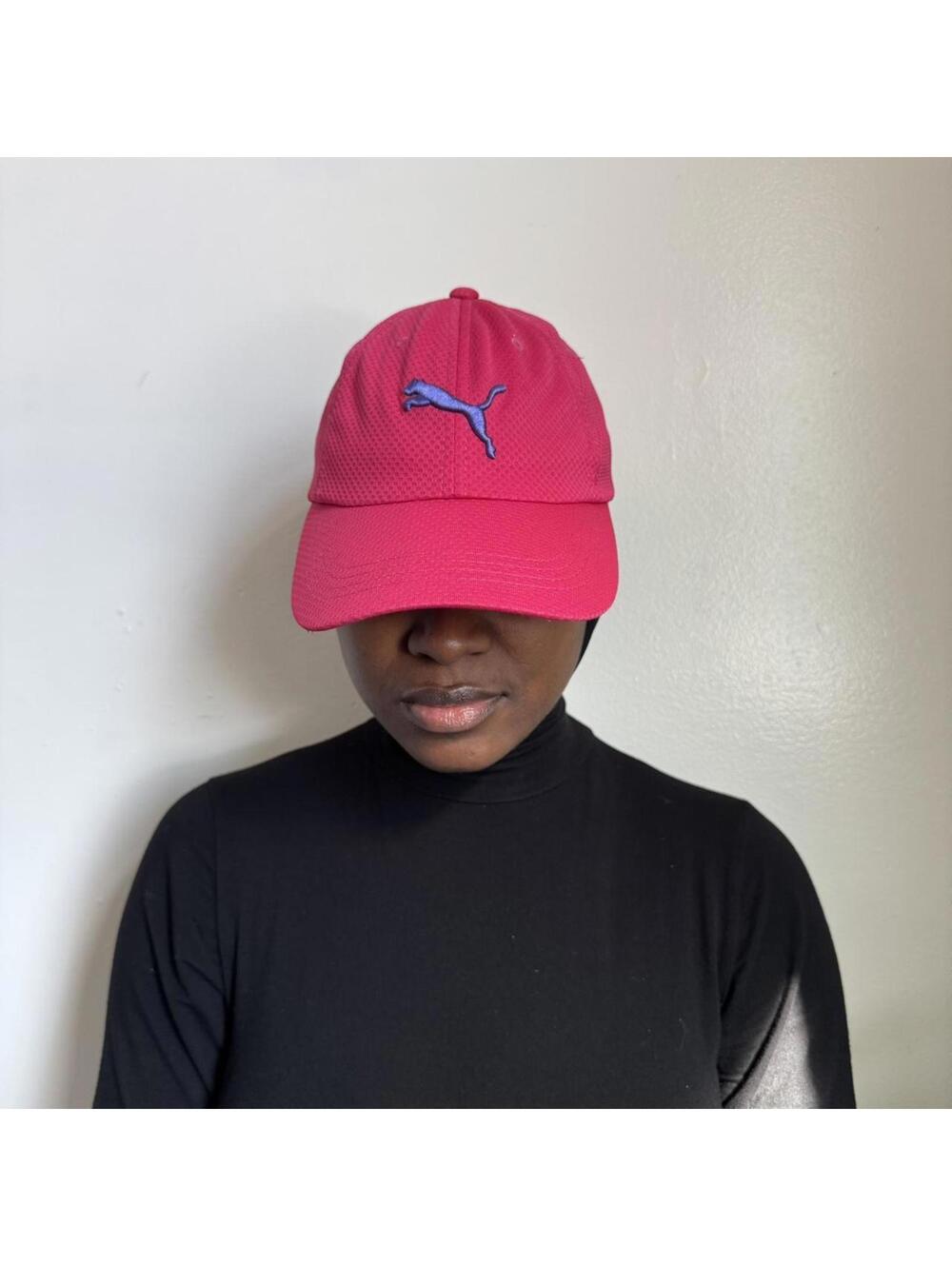 Y2K Hot Pink PUMA Mesh Dad Hat -‎ Sporty Chic
